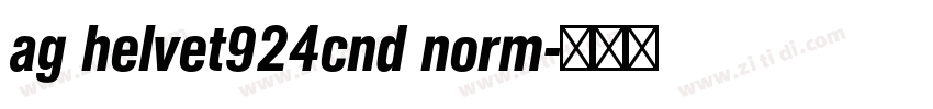 ag helvet924cnd norm字体转换